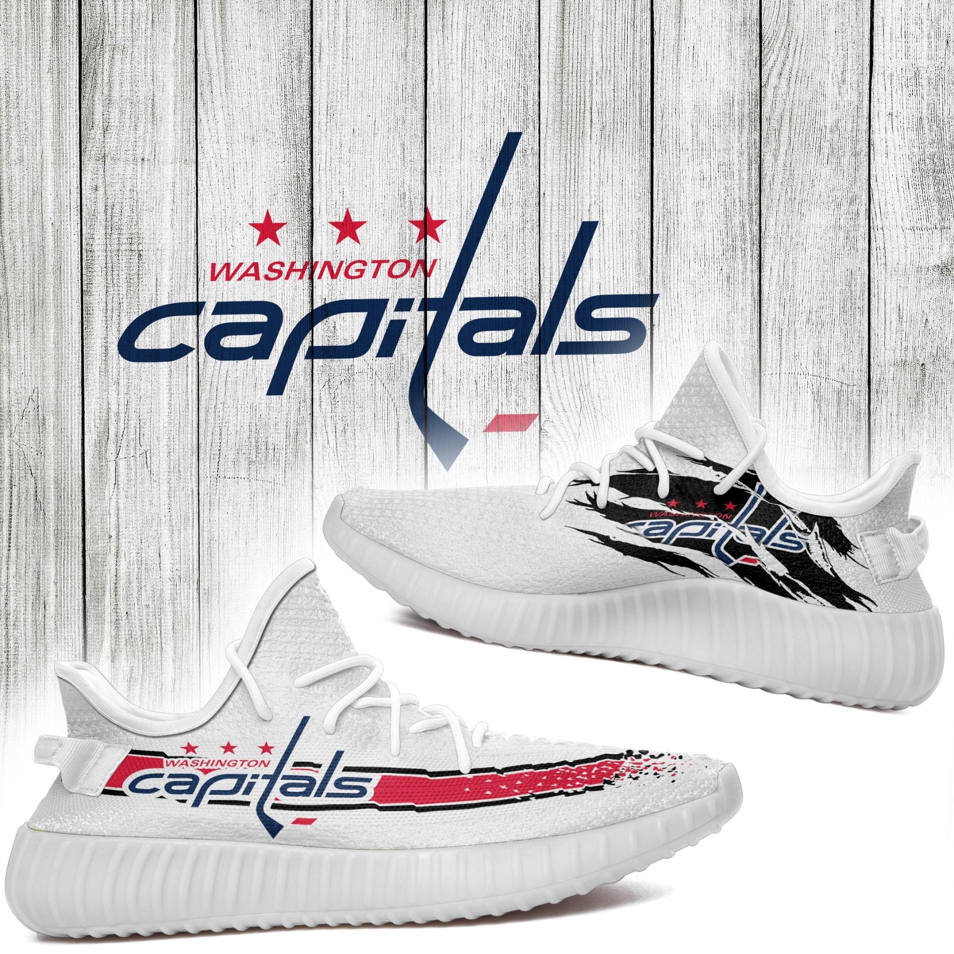 JWFancy Washington Capitals Yeezy Boost Shoes For Men And Women
