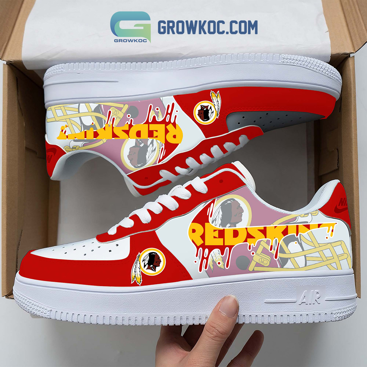 JWFancy Washington Commanders Air Low-Top Sneakers Shoes For Men And Women