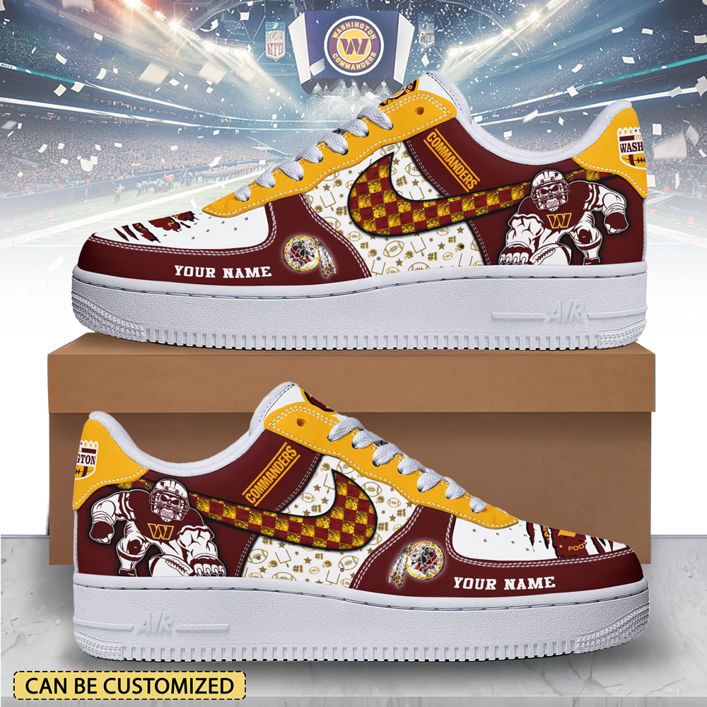JWFancy Washington Commanders Air Low-Top Sneakers Shoes For Men And Women