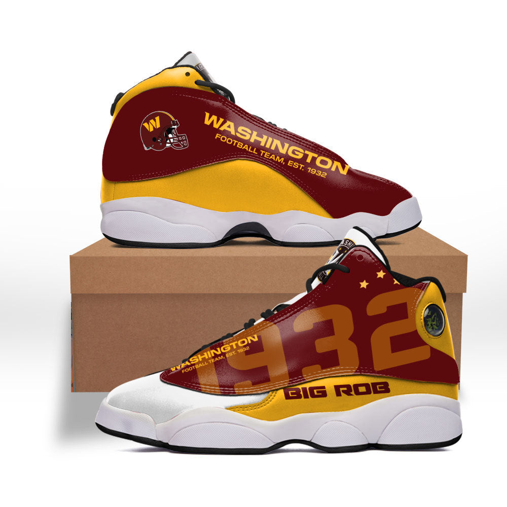 JWFancy Washington Commanders AJ13 Sneakers Shoes For Men And Women