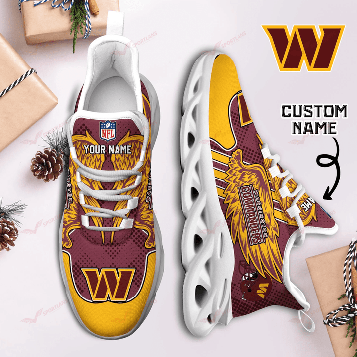 JWFancy Washington Commanders NFL Max Soul Shoes Sneakers For Men And Women