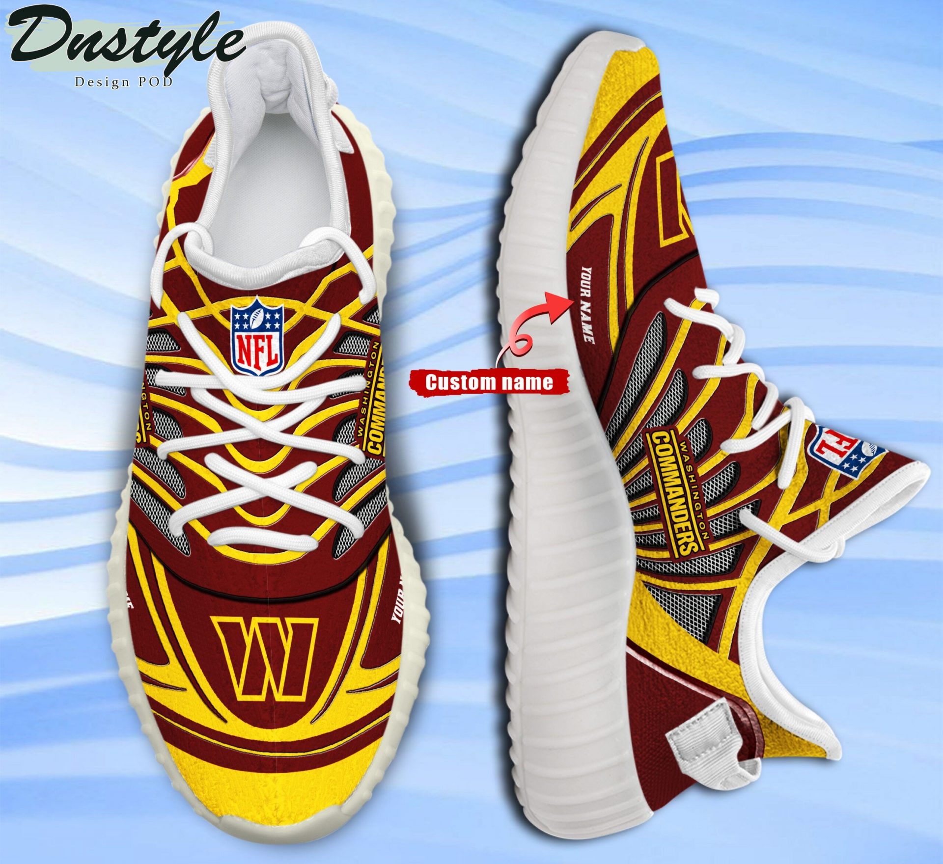 JWFancy Washington Commanders Reze Sneakers Shoes For Men And Women