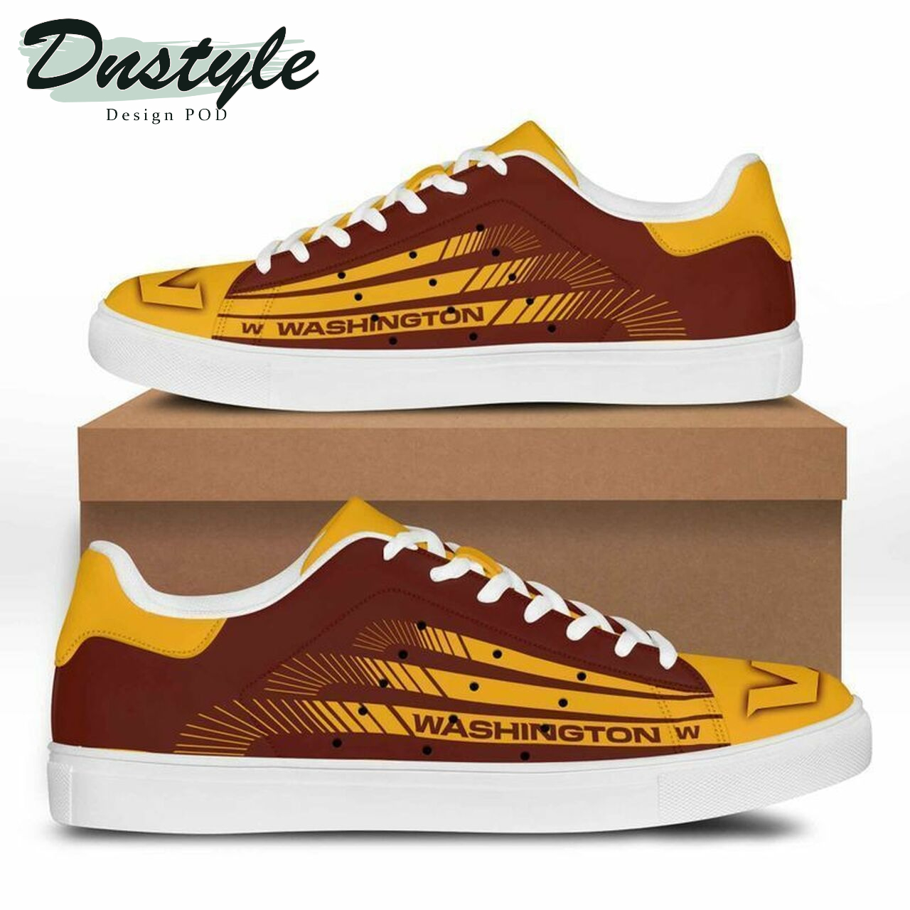 JWFancy Washington Commanders Skate Stan Shoes Sneakes For Men And Women