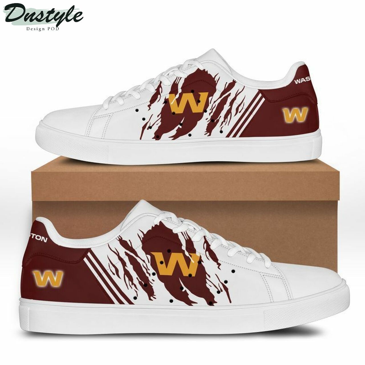 JWFancy Washington Commanders Skate Stan Shoes Sneakes For Men And Women
