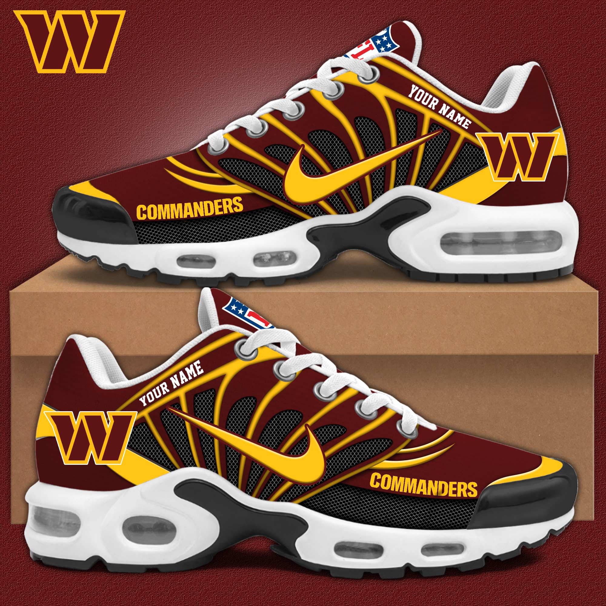 JWFancy Washington Commanders TN Shoes Sneakers For Men And Women