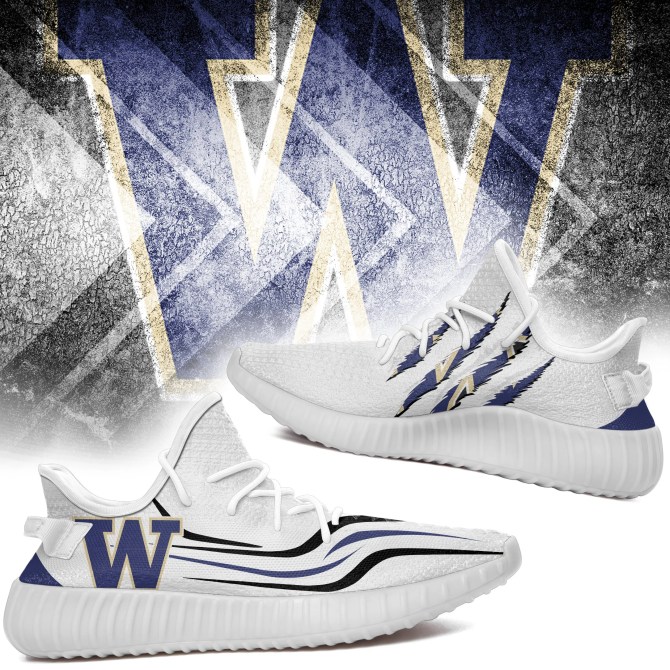 JWFancy Washington Huskies Yeezy Boost Shoes For Men And Women