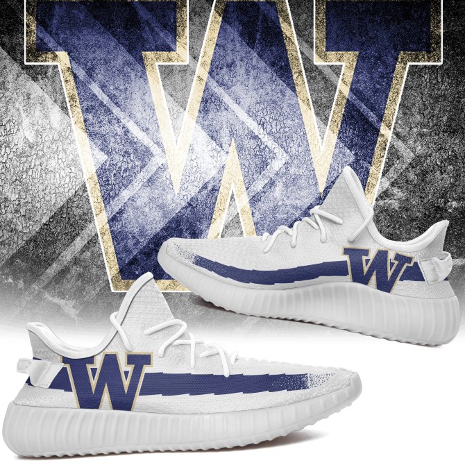 JWFancy Washington Huskies Yeezy Boost Shoes For Men And Women