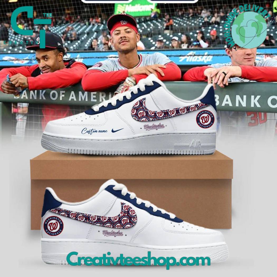 JWFancy Washington Nationals Air Low-Top Sneakers Shoes For Men And Women