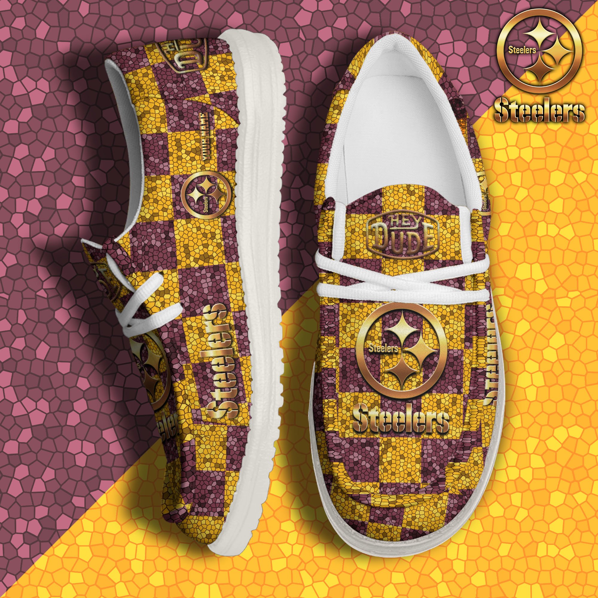 JWFancy Washington Redskins Hey Dude Shoes Wally Men's Lace Up Loafers Comfortable For Men And Women