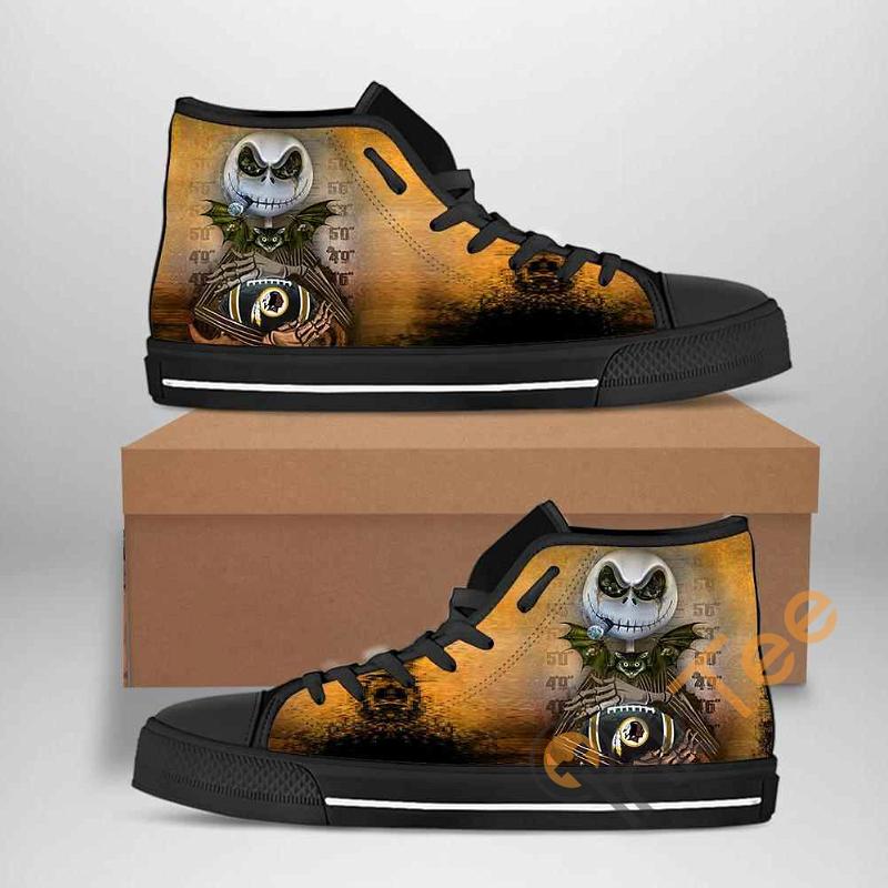 JWFancy Washington Redskins High Top Canvas Sneakers Shoes For Men And Women
