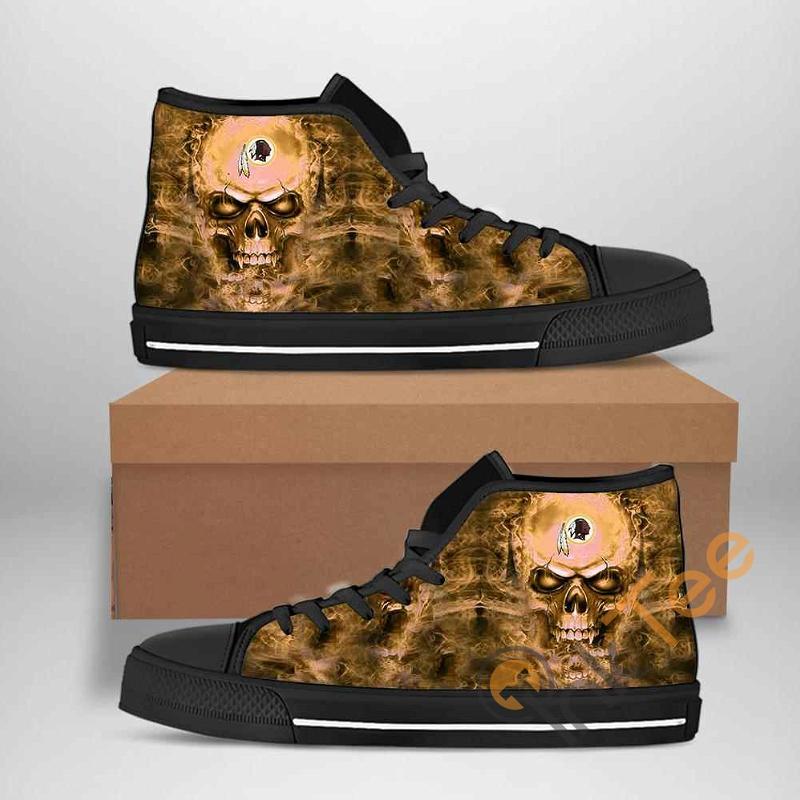 JWFancy Washington Redskins High Top Canvas Sneakers Shoes For Men And Women