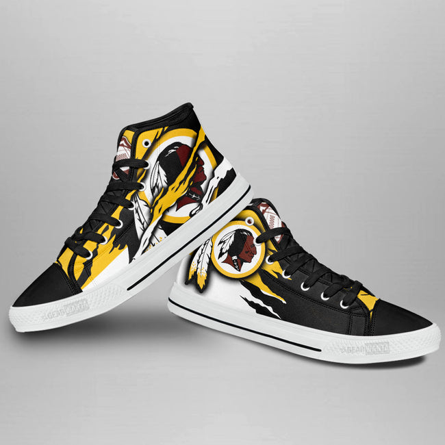 JWFancy Washington Redskins High Top Canvas Sneakers Shoes For Men And Women