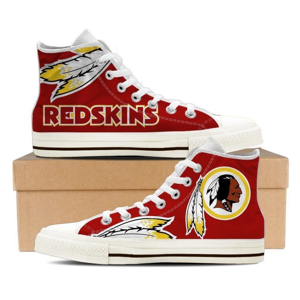 JWFancy Washington Redskins High Top Canvas Sneakers Shoes For Men And Women