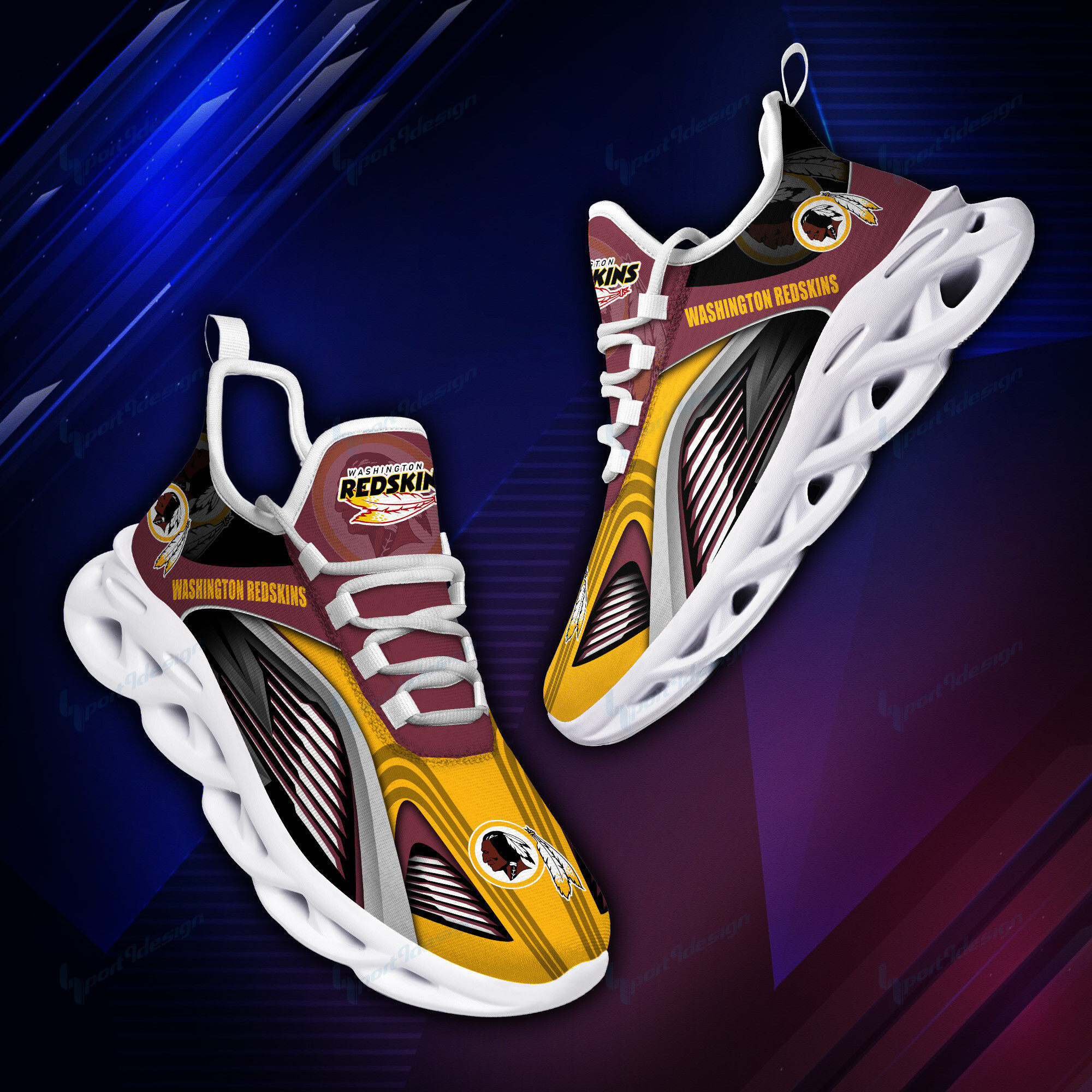 JWFancy Washington Redskins NFL Max Soul Shoes Sneakers For Men And Women