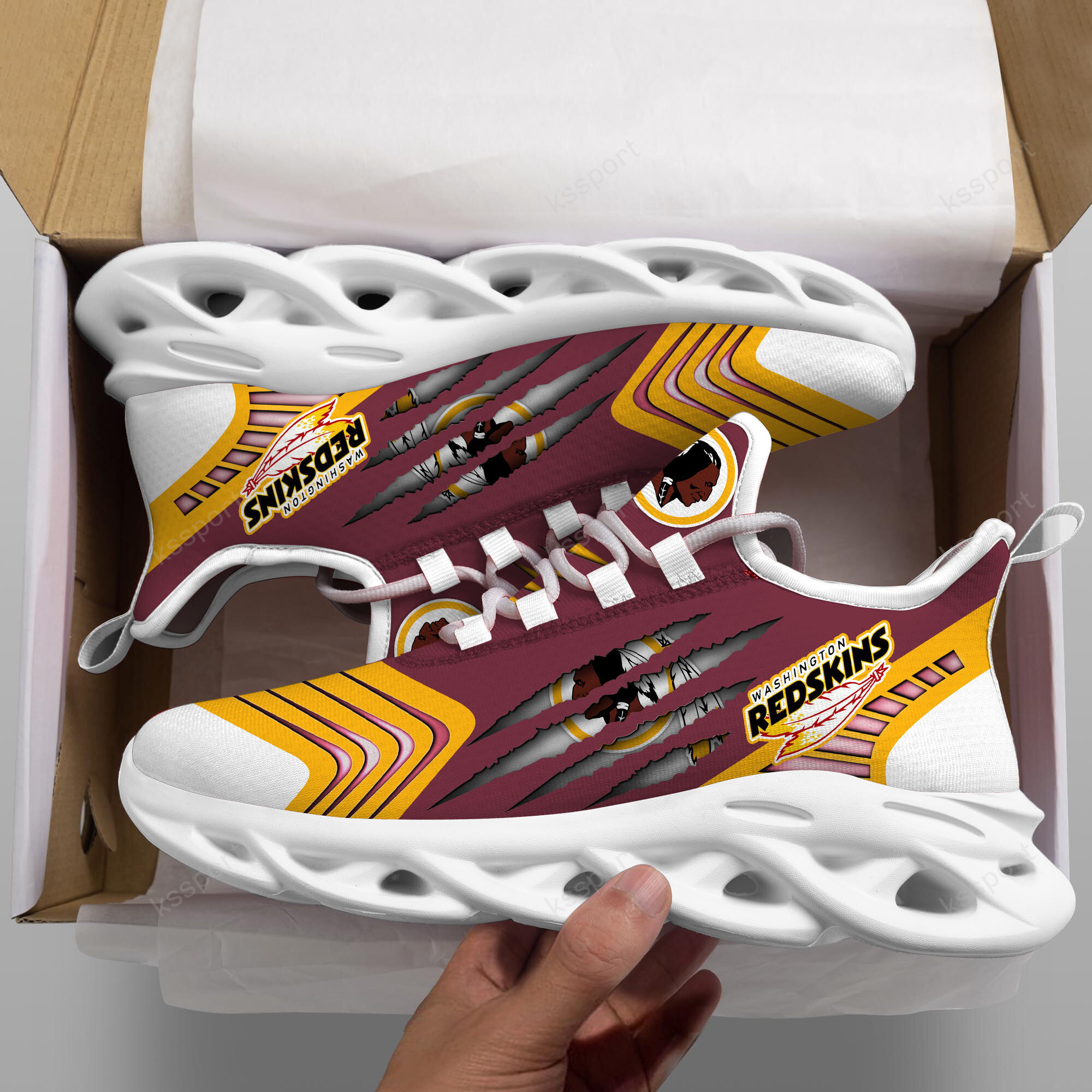 JWFancy Washington Redskins NFL Max Soul Shoes Sneakers For Men And Women
