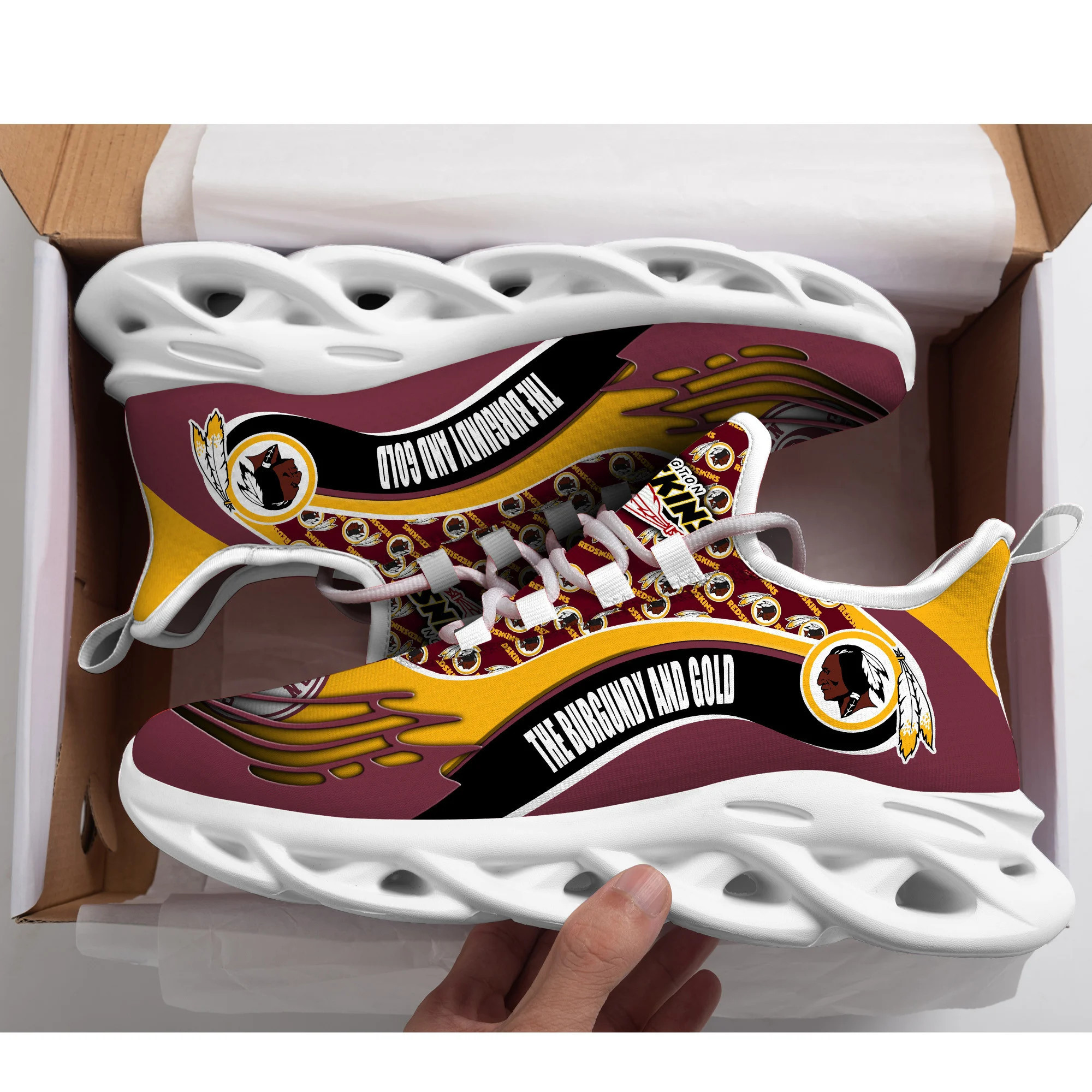 JWFancy Washington Redskins NFL Max Soul Shoes Sneakers For Men And Women
