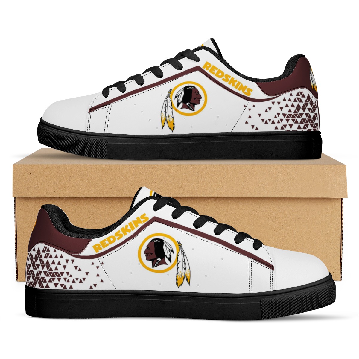 JWFancy Washington Redskins Skate Stan Shoes Sneakes For Men And Women