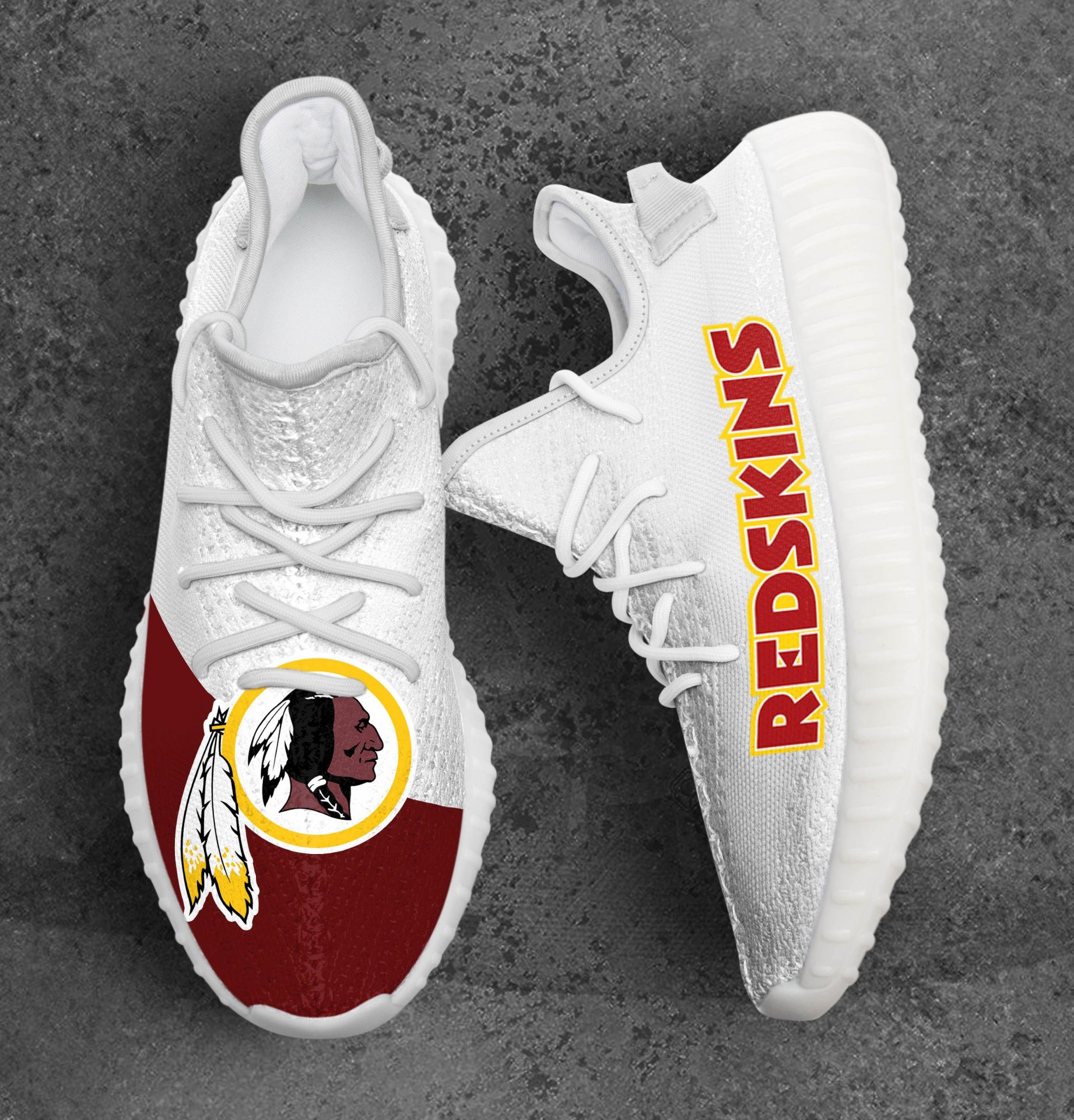 JWFancy Washington Redskins Yeezy Boost Shoes For Men And Women