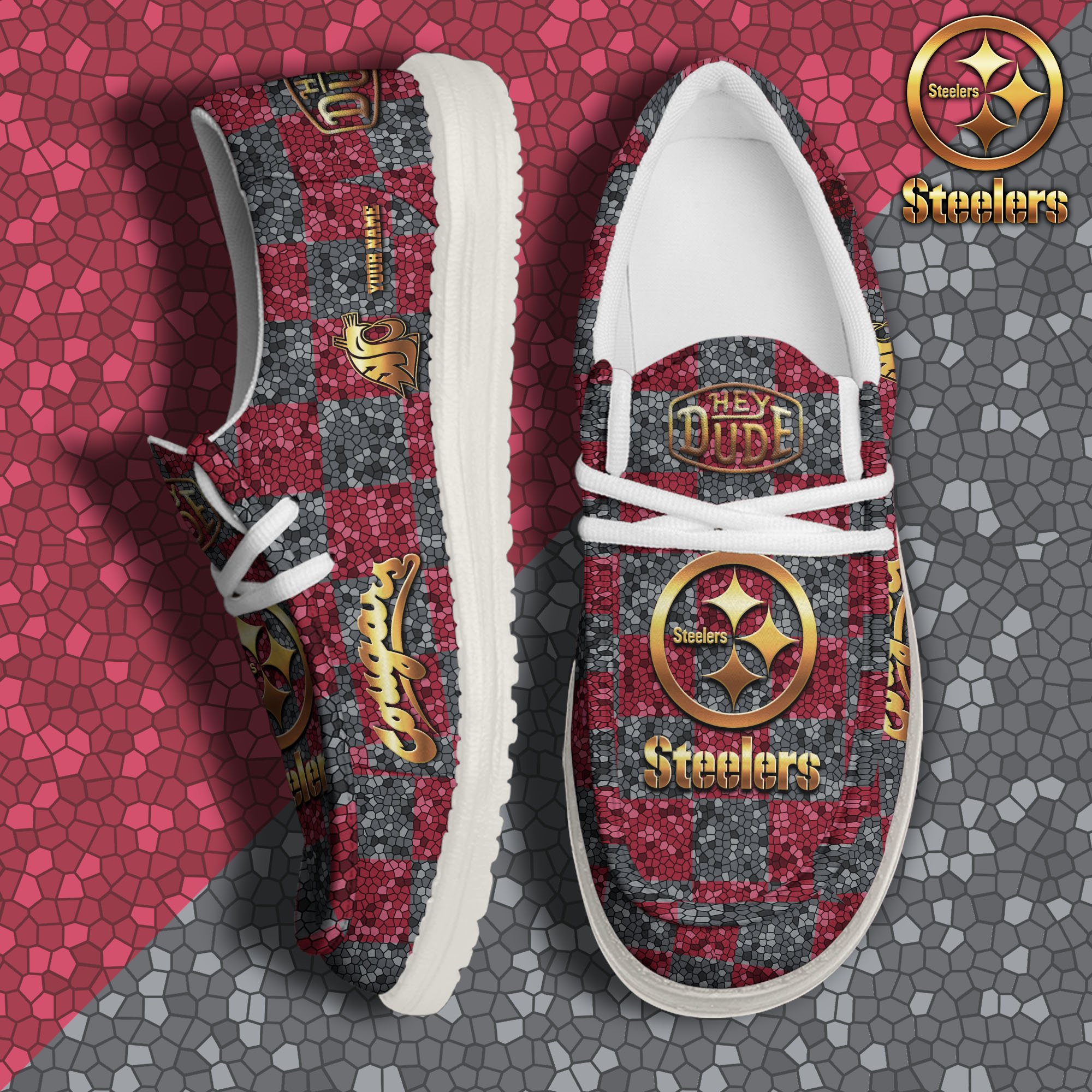 JWFancy Washington State Cougars Hey Dude Shoes Wally Men's Lace Up Loafers Comfortable For Men And Women