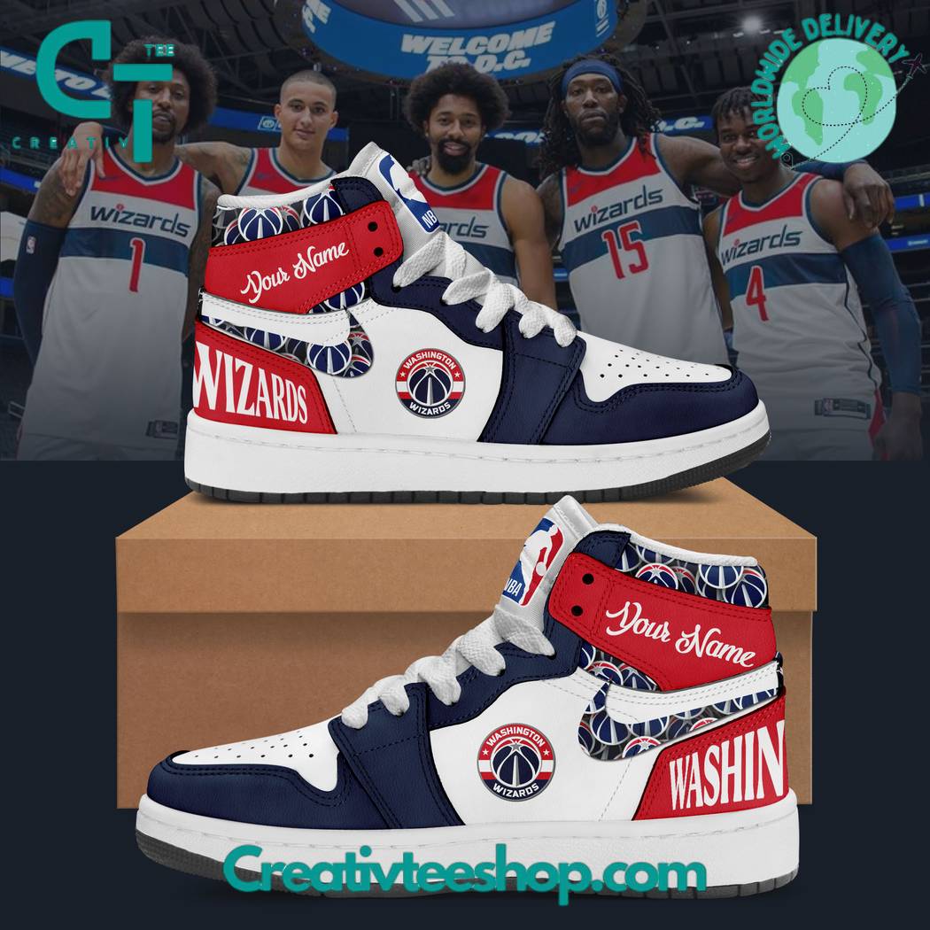JWFancy Washington Wizards AJ1 High Sneakers Shoes For Men And Women