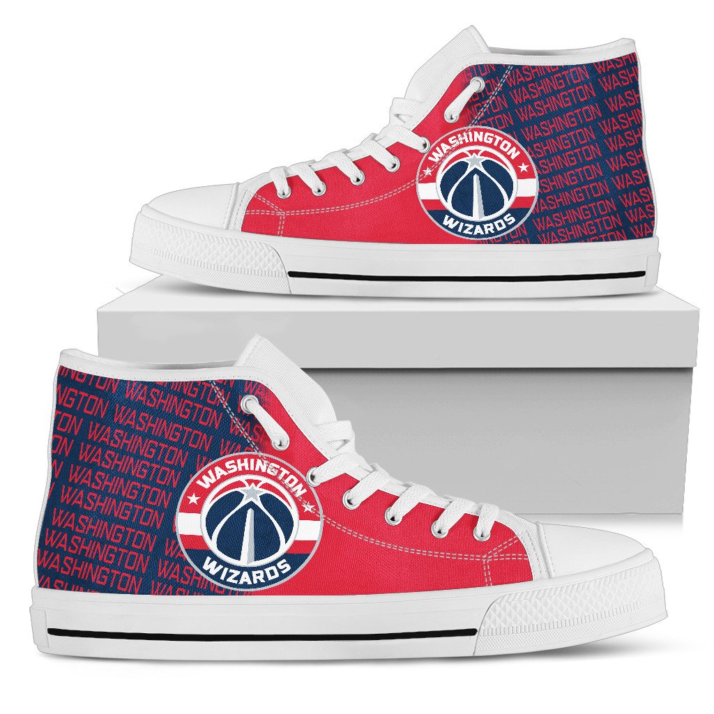 JWFancy Washington Wizards High Top Canvas Sneakers Shoes For Men And Women