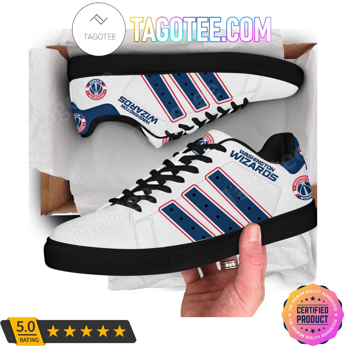 JWFancy Washington Wizards Skate Stan Shoes Sneakes For Men And Women