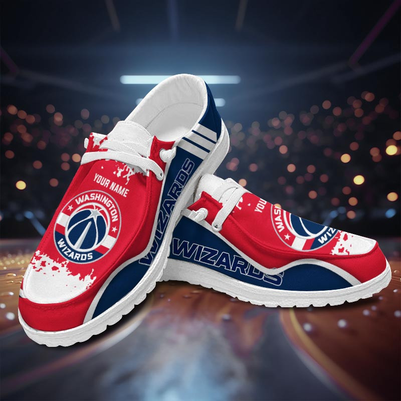 JWFancy Washington Wizardss Hey Dude Shoes Wally Men's Lace Up Loafers Comfortable For Men And Women