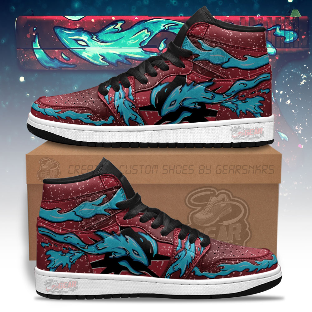 JWFancy Water Elemental Counter Strike Skins AJ1 High Sneakers Shoes For Men And Women