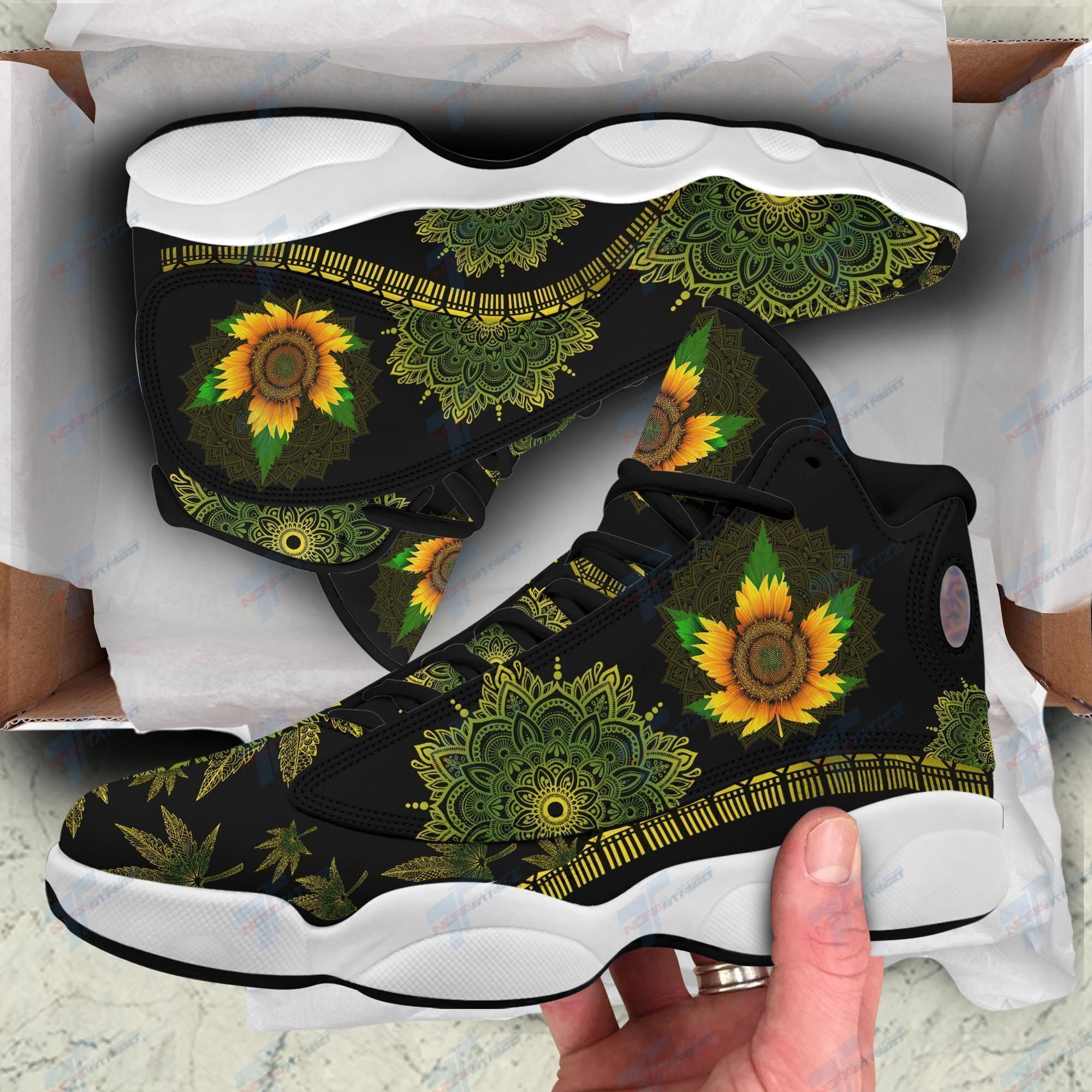 JWFancy Weed AJ13 Sneakers Shoes For Men And Women