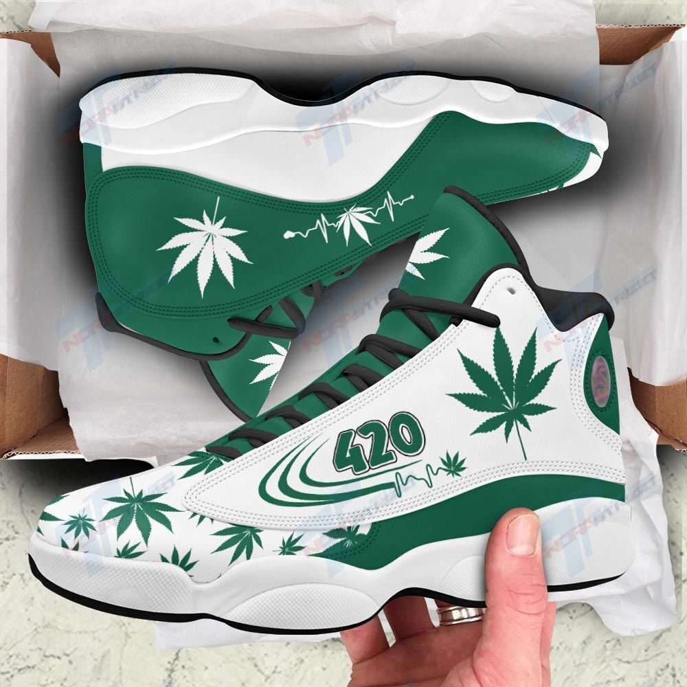 JWFancy Weed AJ13 Sneakers Shoes For Men And Women