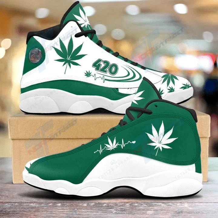 JWFancy Weed AJ13 Sneakers Shoes For Men And Women