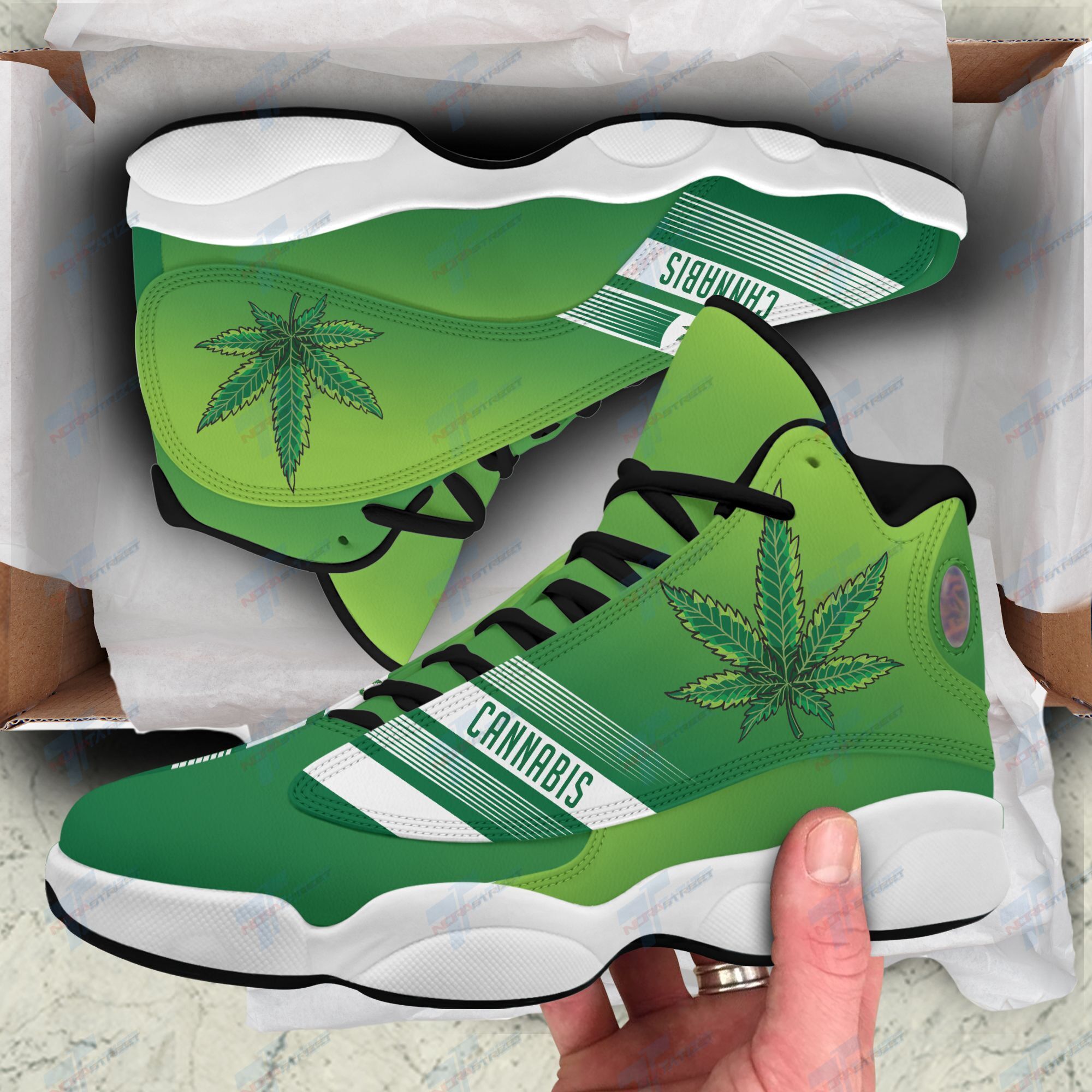 JWFancy Weed AJ13 Sneakers Shoes For Men And Women
