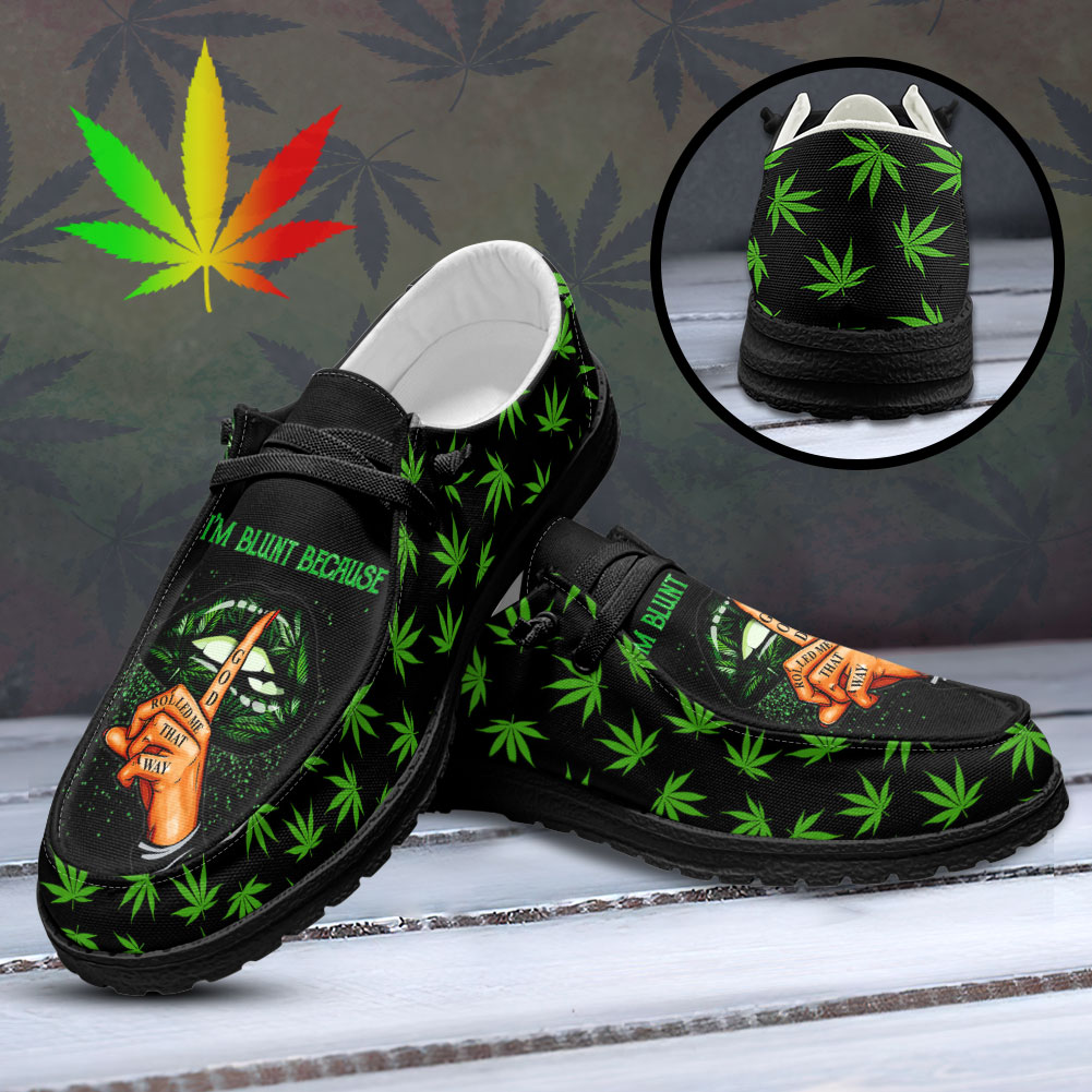 JWFancy Weed Hey Dude Shoes Wally Men's Lace Up Loafers Comfortable For Men And Women