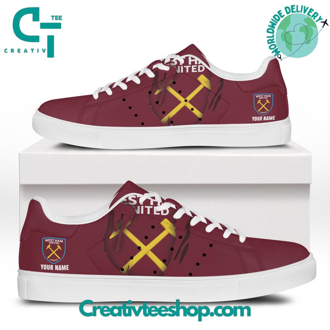 JWFancy West Ham United Skate Stan Shoes Sneakes For Men And Women