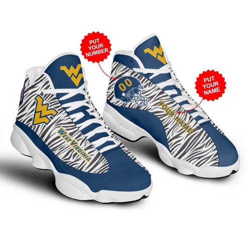 JWFancy West Virginia Mountaineers AJ13 Sneakers Shoes For Men And Women