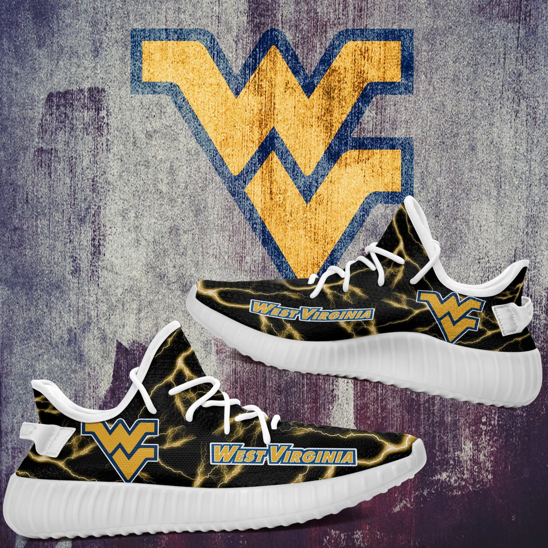 JWFancy West Virginia Mountaineers Yeezy Boost Shoes For Men And Women