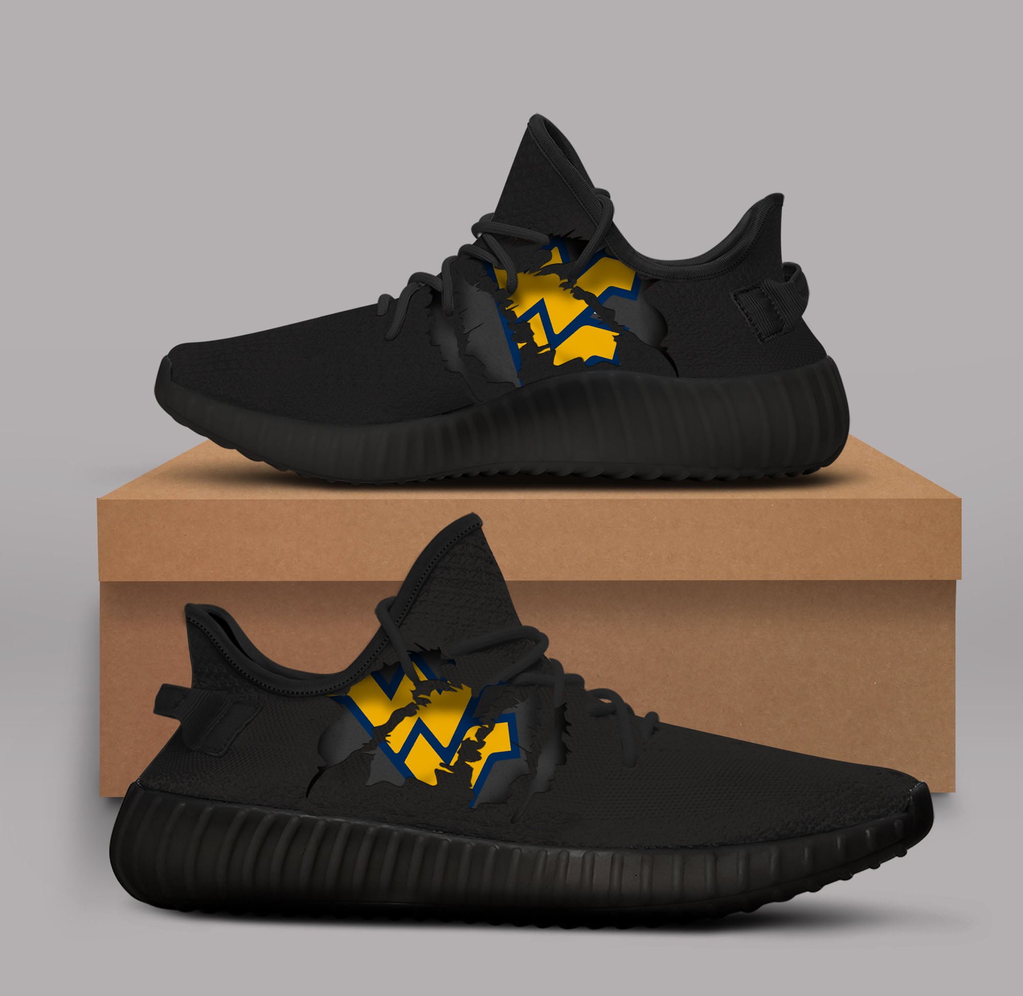 JWFancy West Virginia Mountaineers Yeezy Boost Shoes For Men And Women