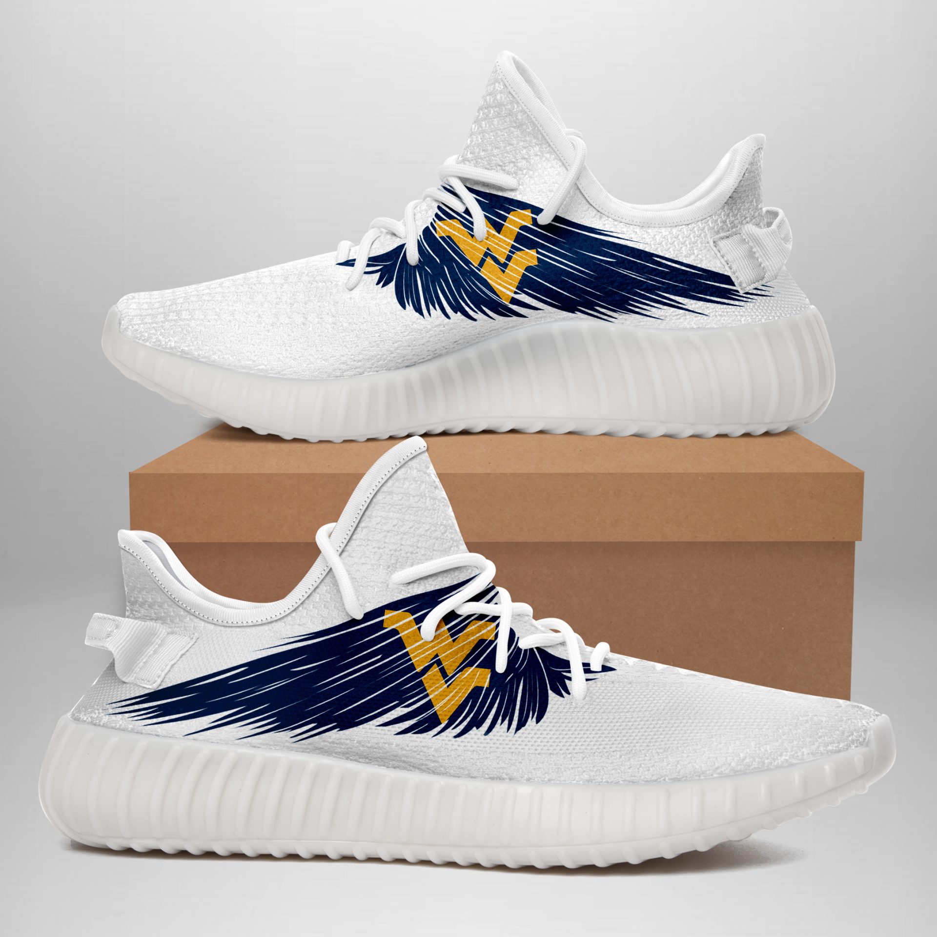 JWFancy West Virginia Mountaineers Yeezy Boost Shoes For Men And Women