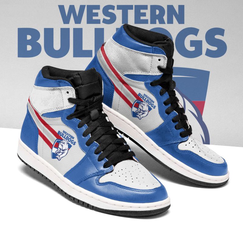 JWFancy Western Bulldogs AFL AJ1 High Sneakers Shoes For Men And Women