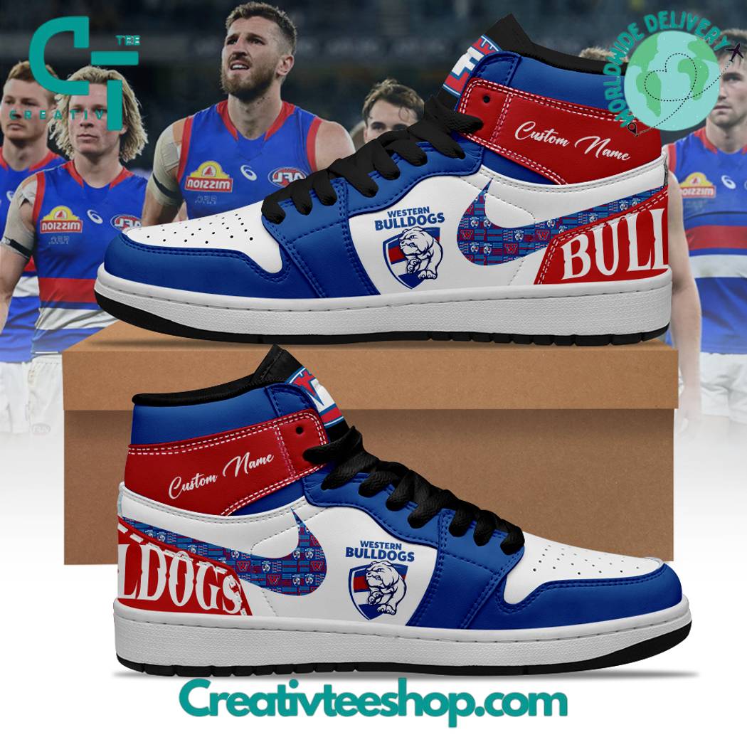 JWFancy Western Bulldogs AJ1 High Sneakers Shoes For Men And Women