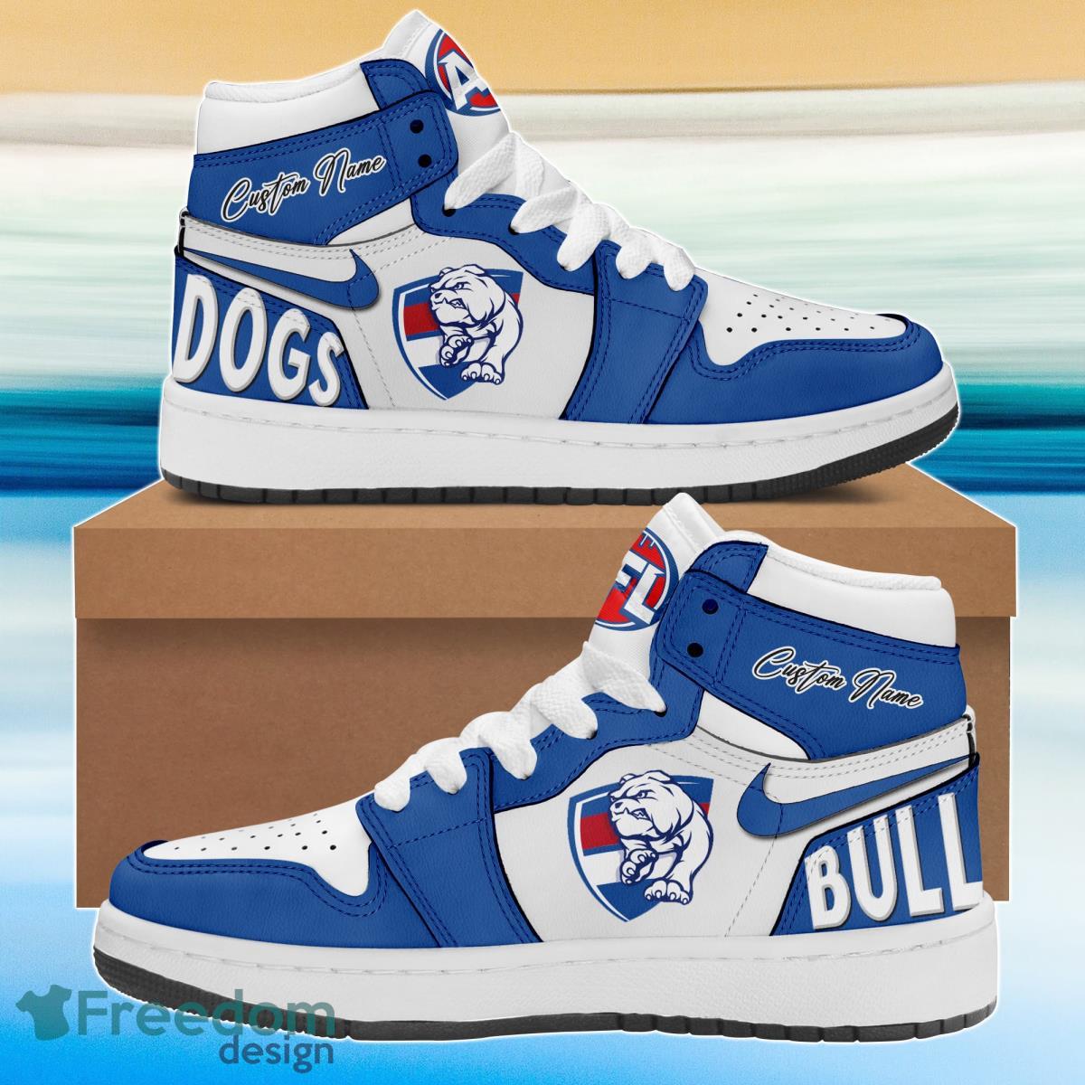 JWFancy Western Bulldogs AJ1 High Sneakers Shoes For Men And Women