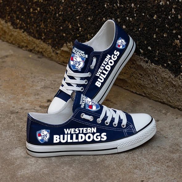 JWFancy Western Bulldogs Low Top Canvas Sneakers Shoes For Men And Women