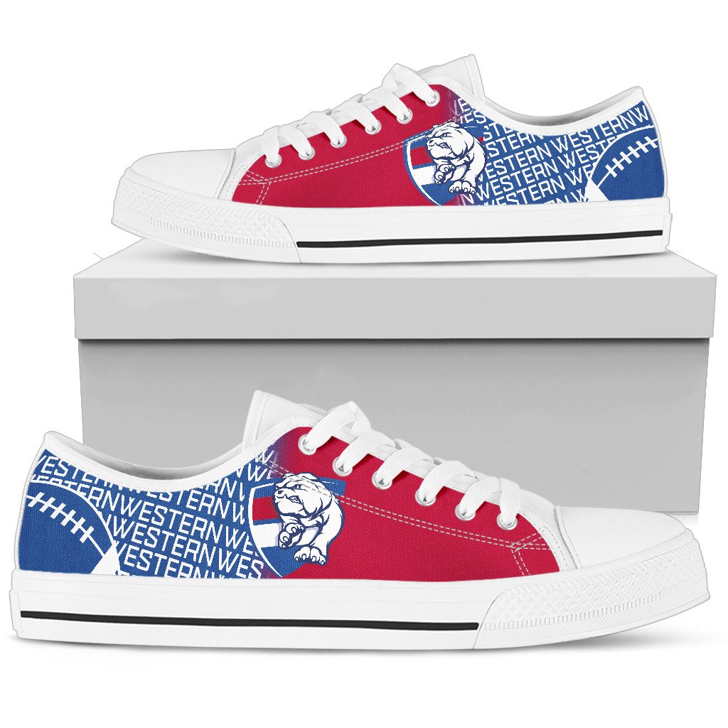 JWFancy Western Bulldogs Low Top Canvas Sneakers Shoes For Men And Women