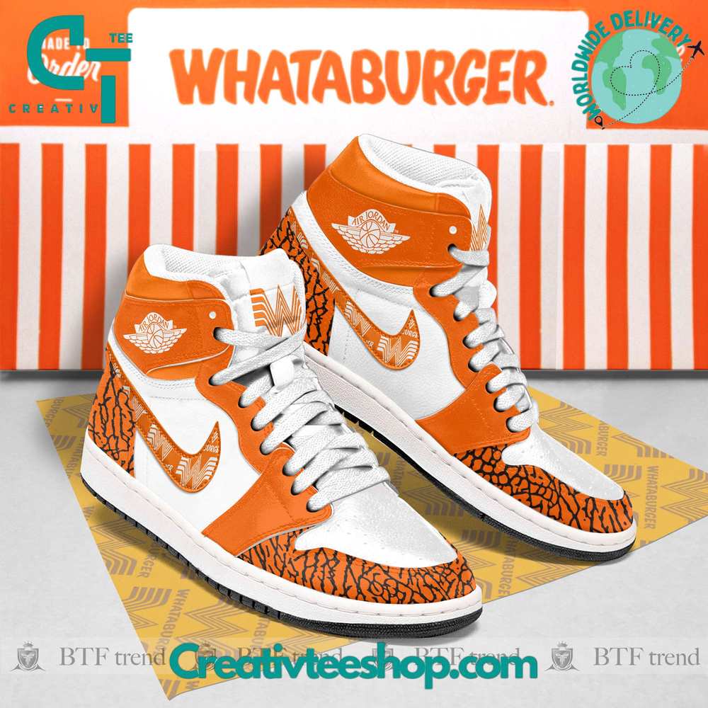 JWFancy Whataburger AJ1 High Sneakers Shoes For Men And Women