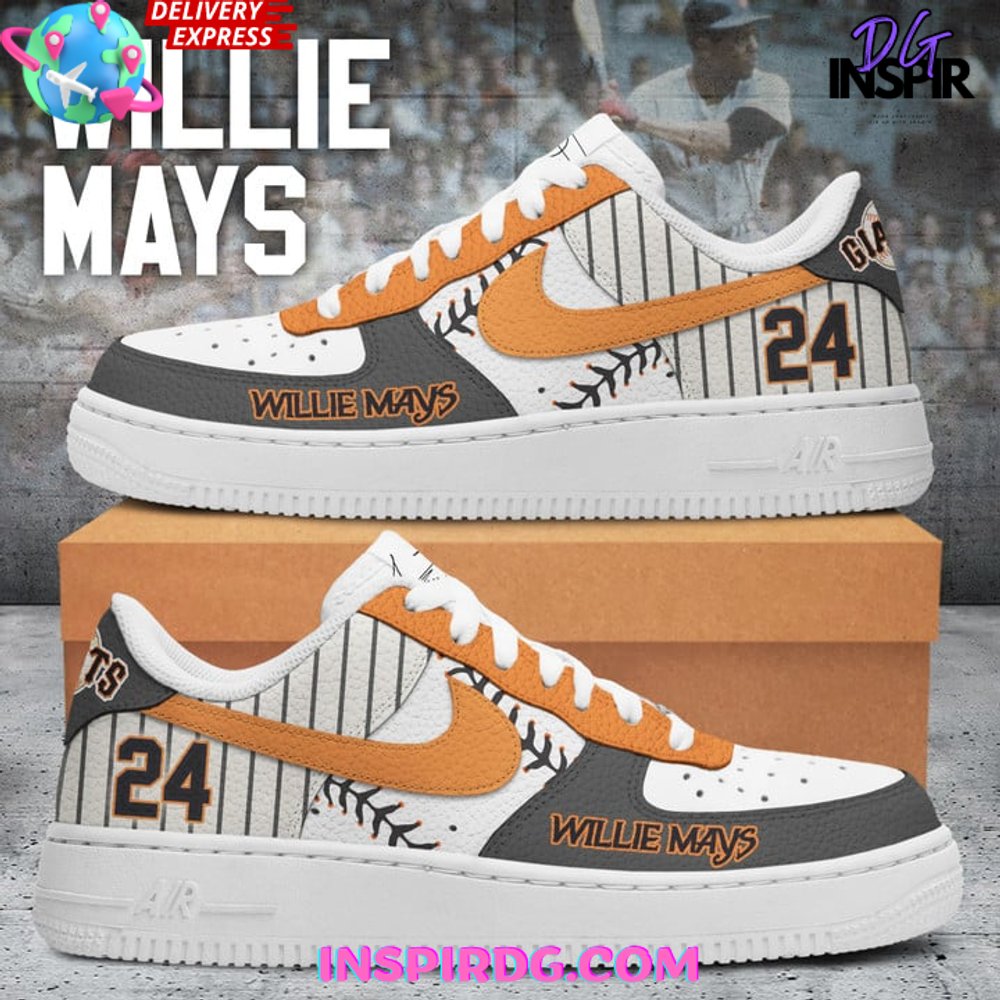 JWFancy Willie Mays Giants Legend Air Low-Top Sneakers Shoes For Men And Women