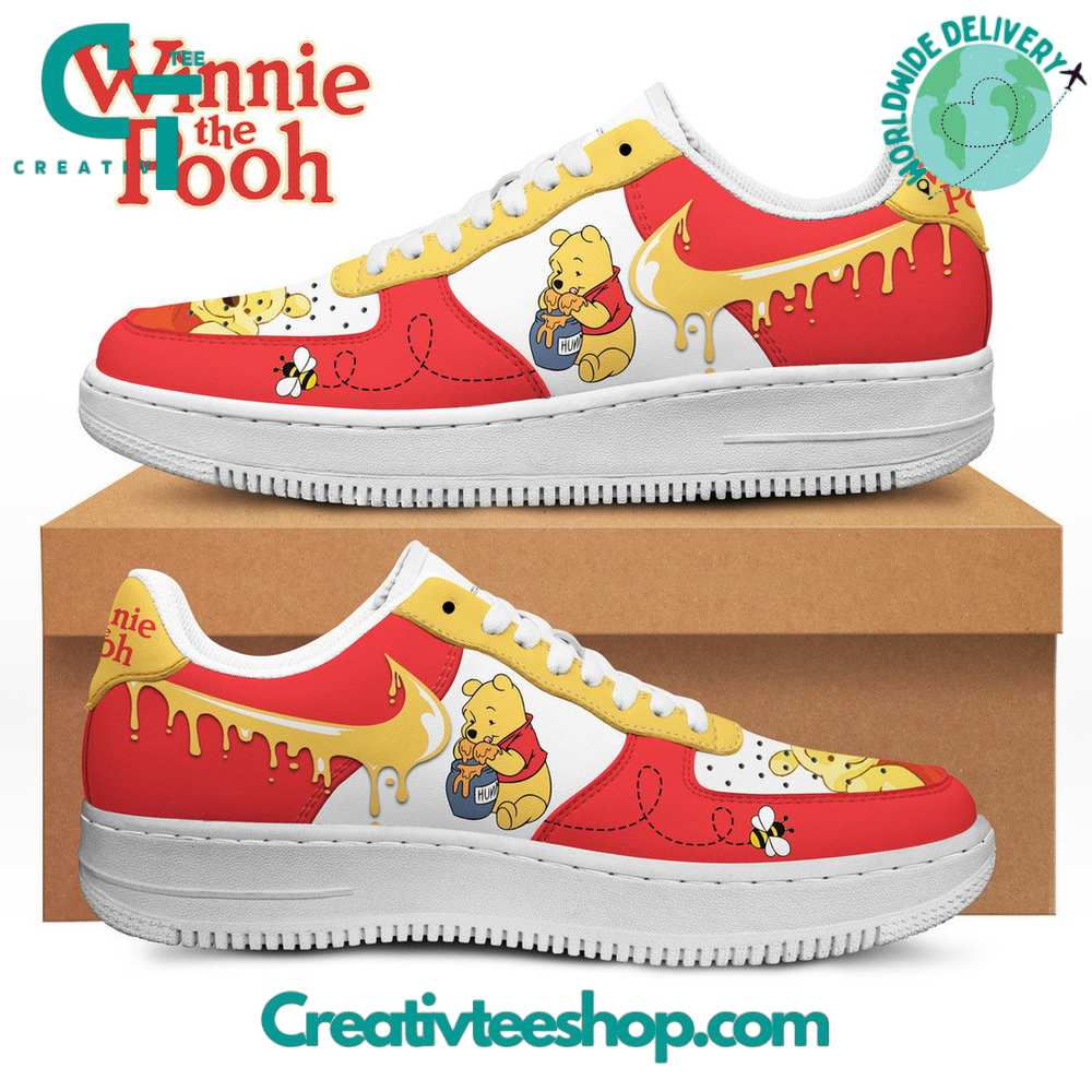 JWFancy Winnie The Pooh Air Low-Top Sneakers Shoes For Men And Women