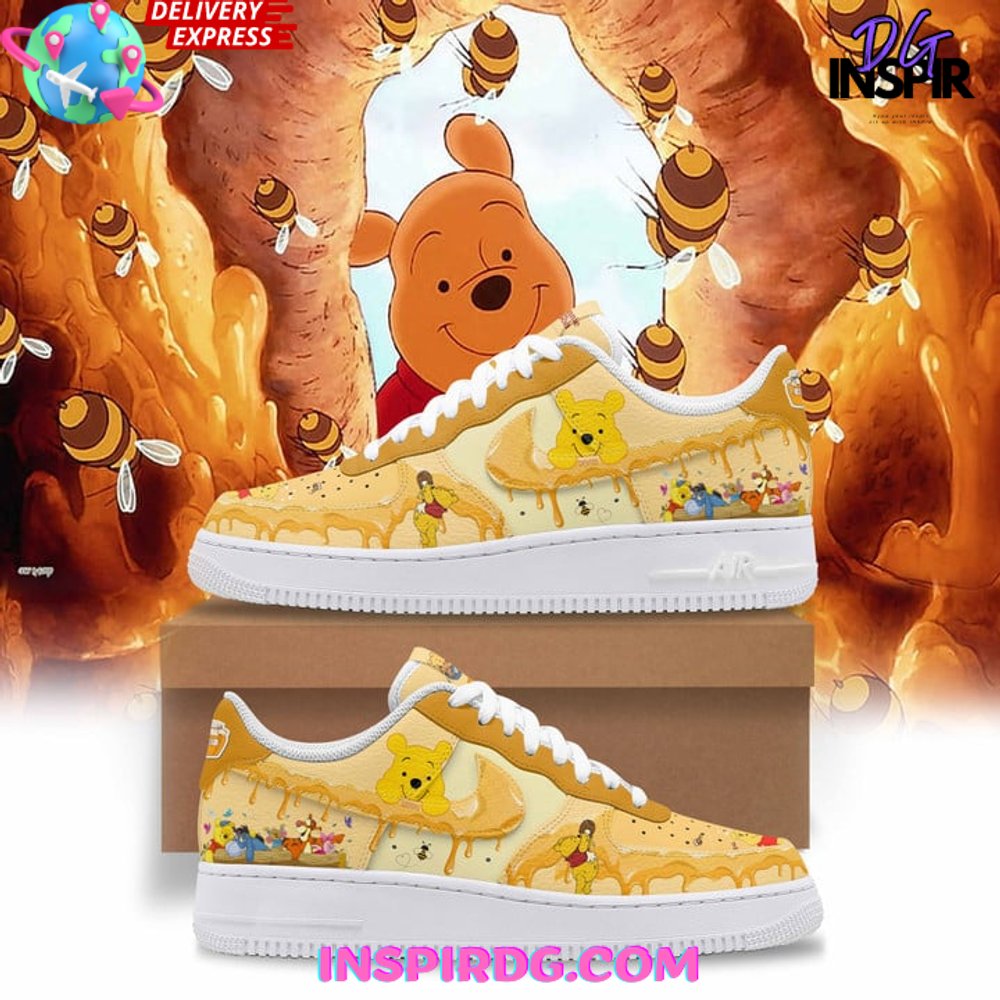 JWFancy Winnie the Pooh Air Low-Top Sneakers Shoes For Men And Women