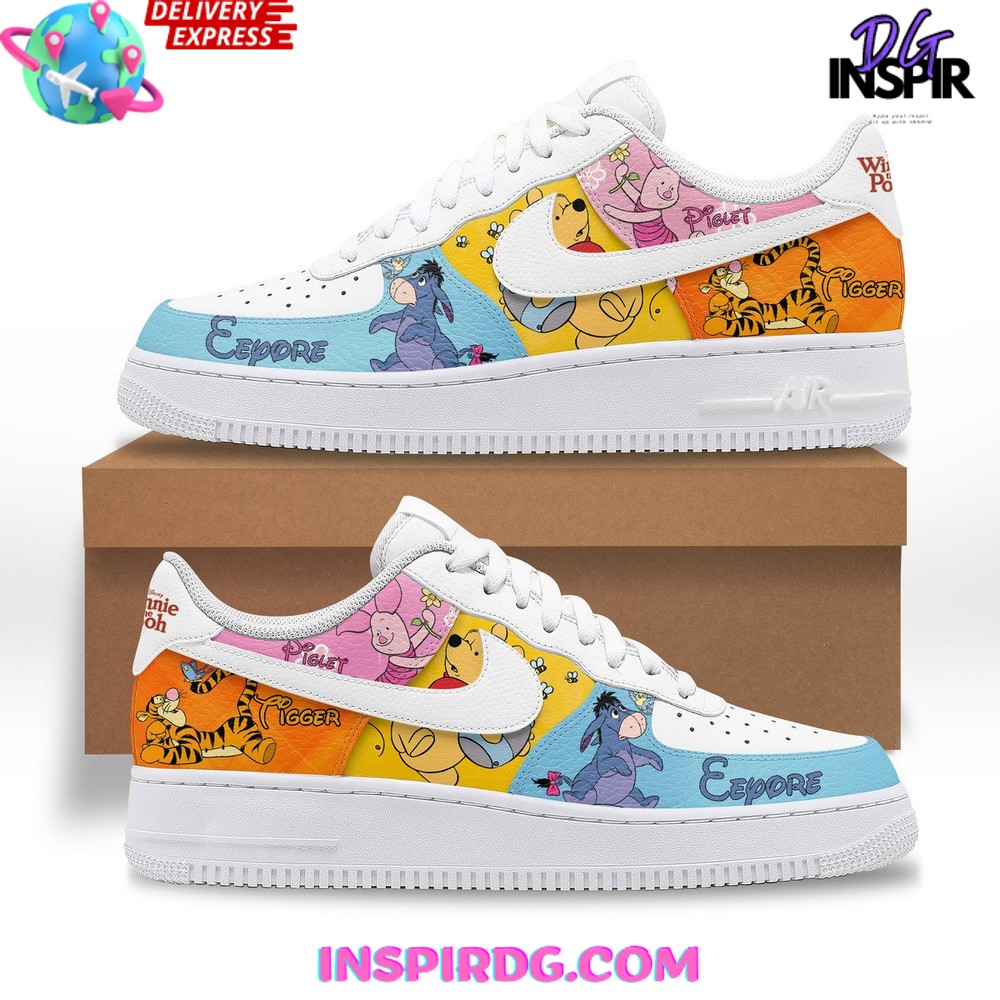 JWFancy Winnie the Pooh Air Low-Top Sneakers Shoes For Men And Women
