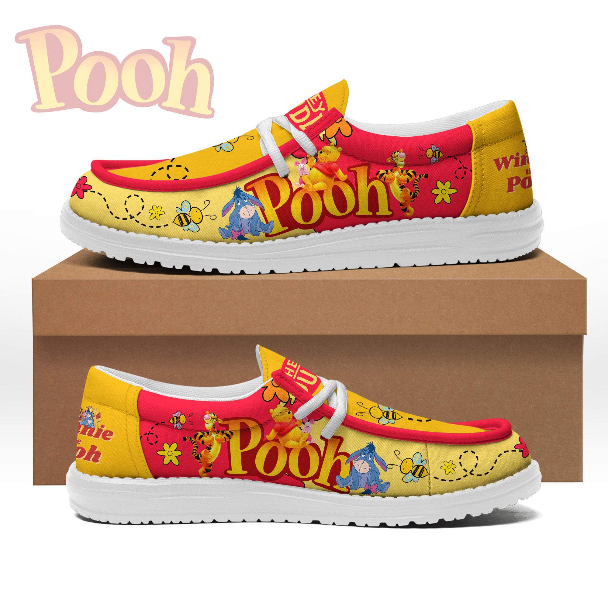 JWFancy Winnie-the-Pooh – Custom Name Hey Dude