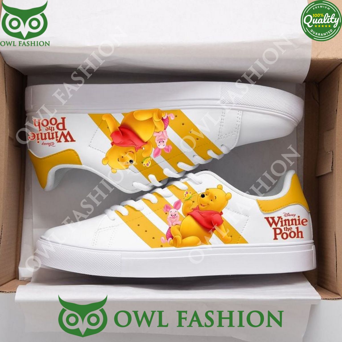 JWFancy Winnie-the-Pooh Skate Stan Shoes Sneakes For Men And Women